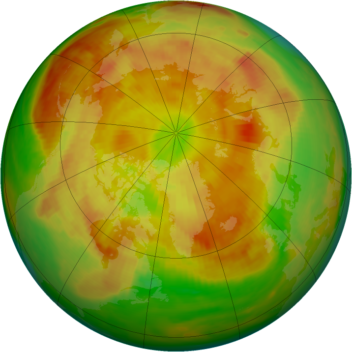 Arctic ozone map for 16 May 1979